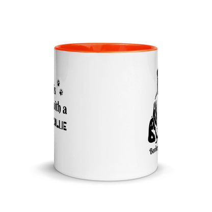 Border Collie Mug with Color Inside