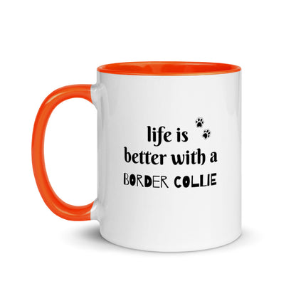 Border Collie Mug with Color Inside