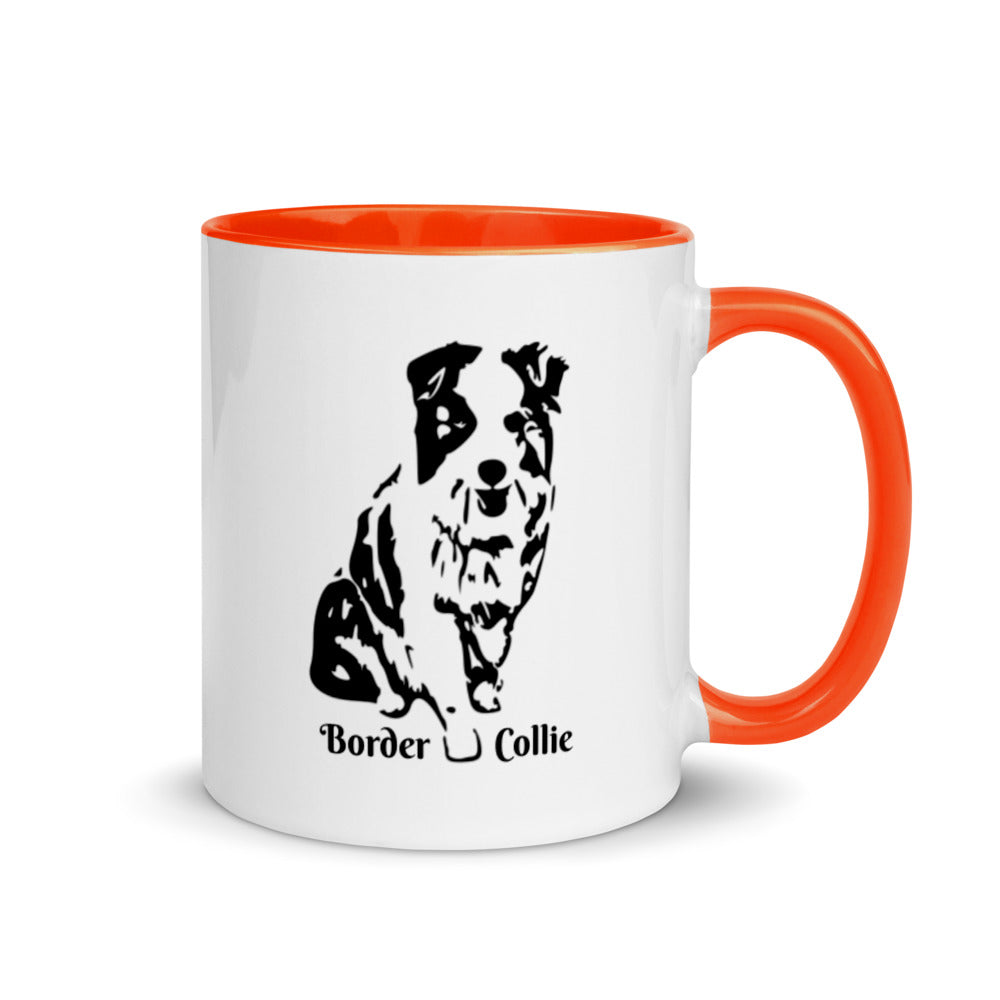Border Collie Mug with Color Inside