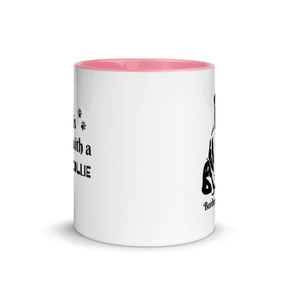 Border Collie Mug with Color Inside