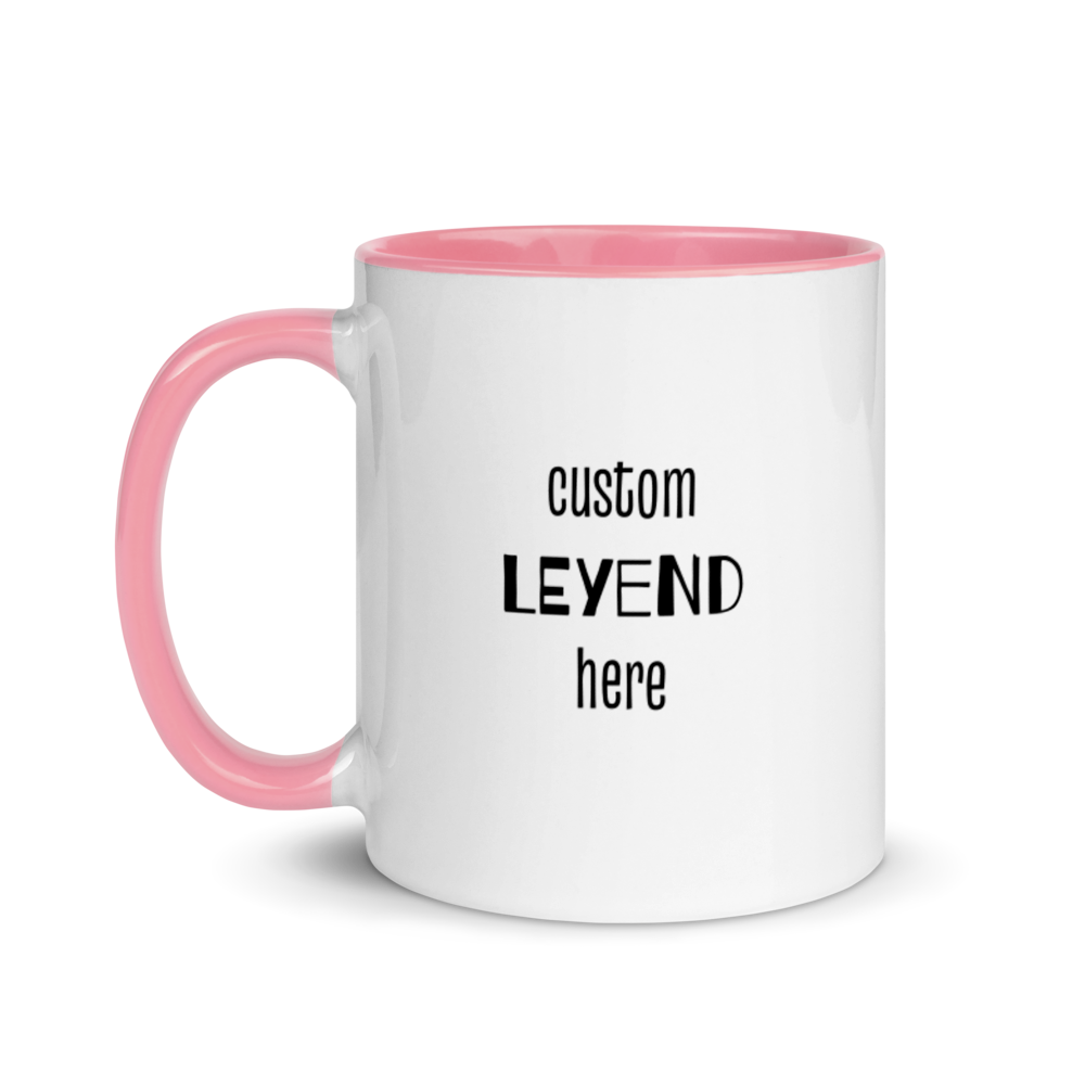 Custom Head Pet on a MUG with Color Inside