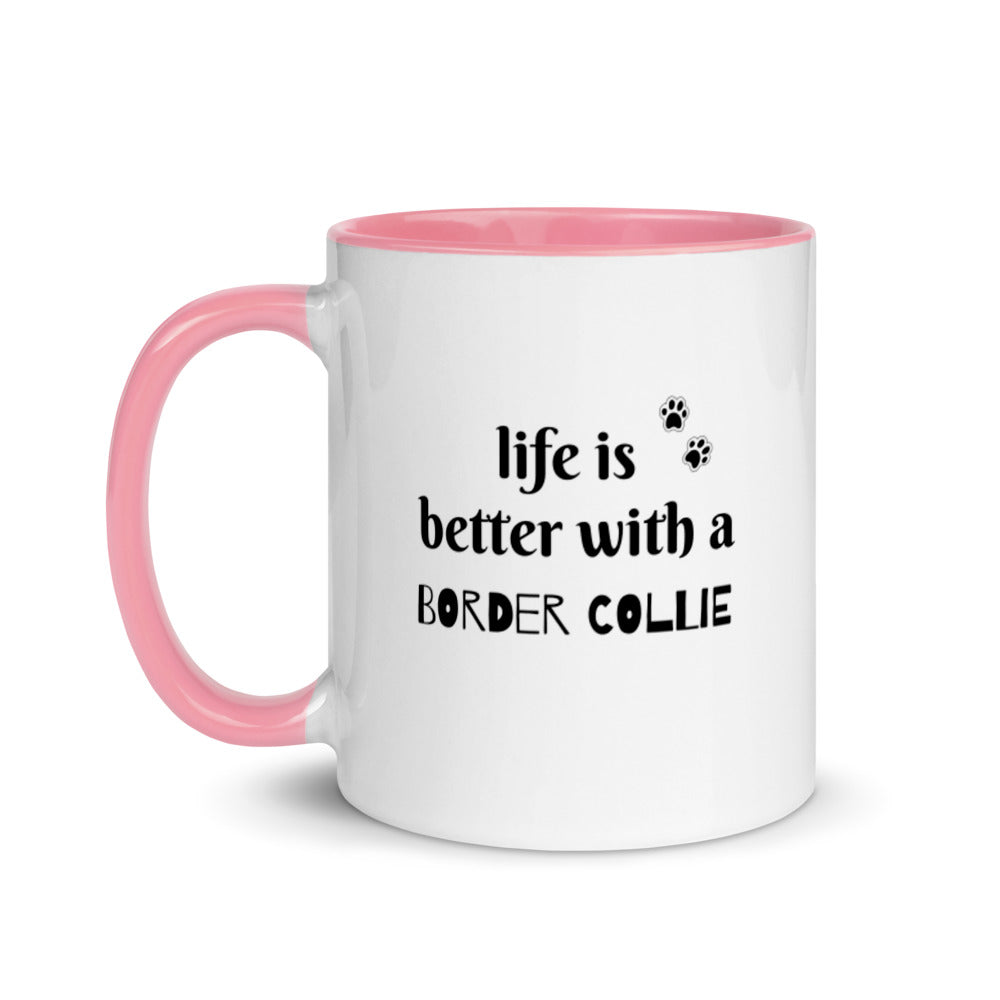 Border Collie Mug with Color Inside