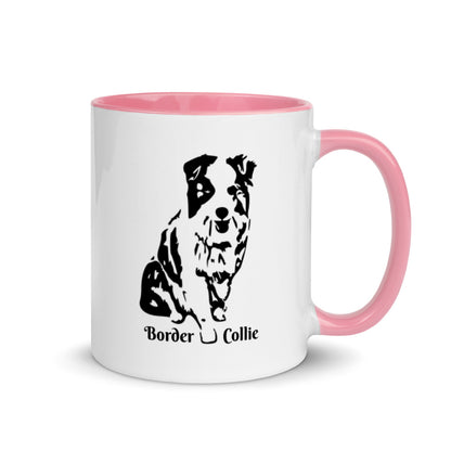 Border Collie Mug with Color Inside
