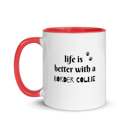 Border Collie Mug with Color Inside