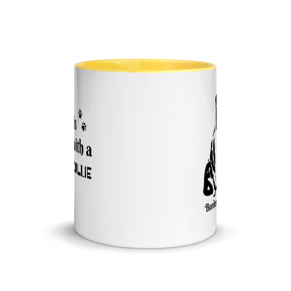 Border Collie Mug with Color Inside